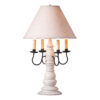 Americana White Bradford Lamp in Americana White with Linen Fabric Shade