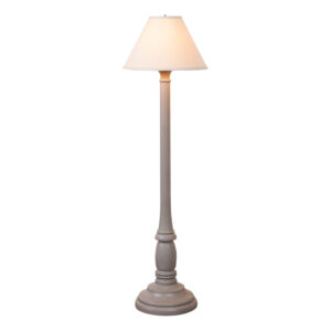 Earl Gray Brinton House Floor Lamp in Earl Gray with Linen Fabric Shade