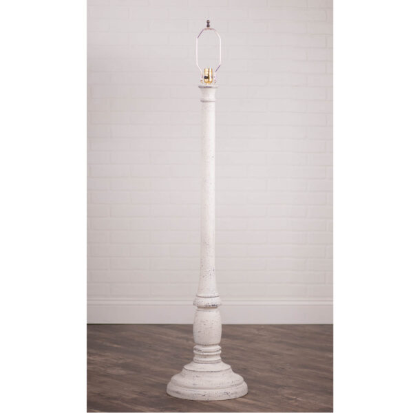 Americana White Brinton House Floor Lamp Base in Americana White Lamp Bases