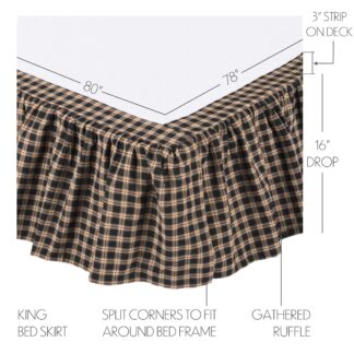VHC-9369 - Bingham Star King Bed Skirt 78x80x16