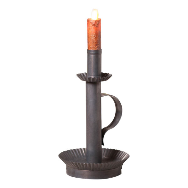 Kettle Black Tall Candlestick in Kettle Black