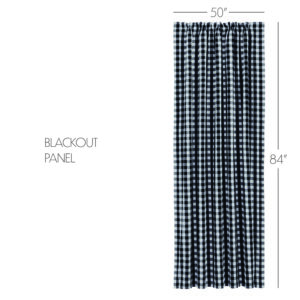 VHC-83570 - Annie Buffalo Black Check Blackout Panel 84x50
