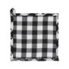 VHC-84006 - Annie Black Check Pumpkin Trivet 8x8