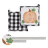 VHC-84006 - Annie Black Check Pumpkin Trivet 8x8