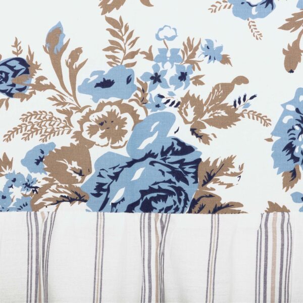 VHC-70004 - Annie Blue Floral Ruffled Valance 16x72