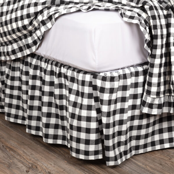VHC-40406 - Annie Buffalo Black Check King Bed Skirt 78x80x16