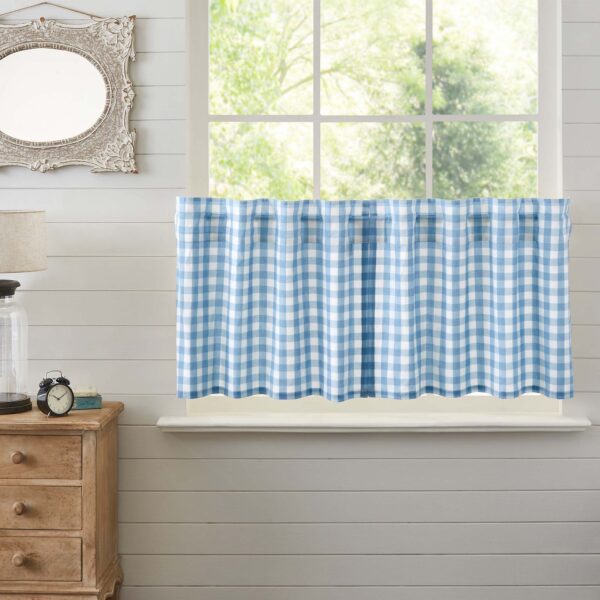 VHC-69904 - Annie Buffalo Blue Check Tier Set of 2 L24xW36