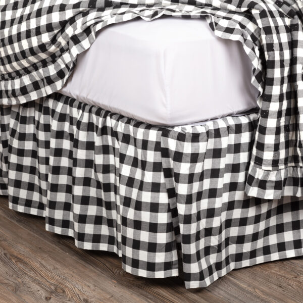VHC-40408 - Annie Buffalo Black Check Twin Bed Skirt 39x76x16
