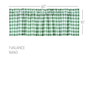 VHC-83381 - Annie Buffalo Green Check Valance 16x60