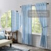 VHC-69897 - Annie Buffalo Blue Check Panel Set of 2 84x40