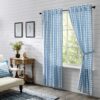 VHC-69897 - Annie Buffalo Blue Check Panel Set of 2 84x40