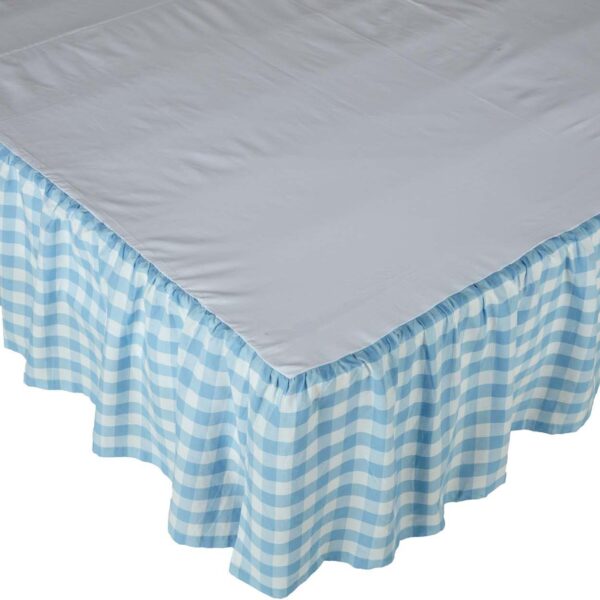 VHC-69890 - Annie Buffalo Blue Check Queen Bed Skirt 60x80x16