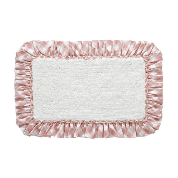 VHC-83359 - Annie Buffalo Coral Check Bathmat 20x30