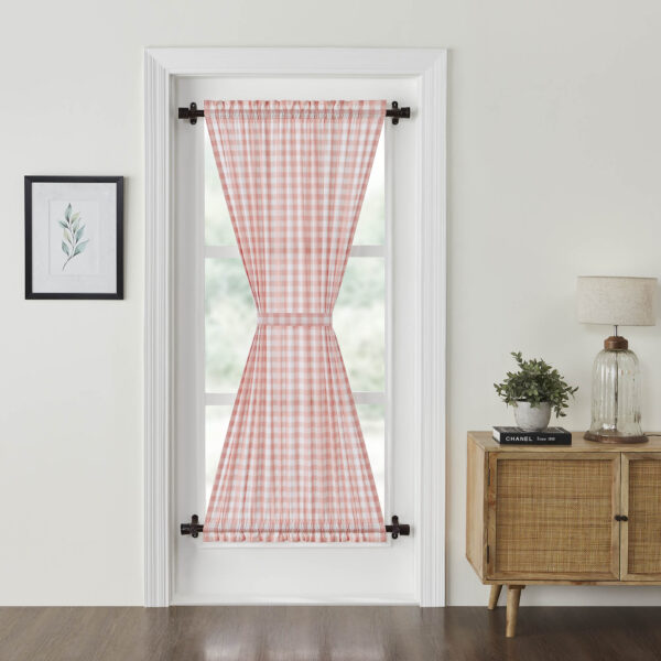 VHC-83365 - Annie Buffalo Coral Check Door Panel 72x40