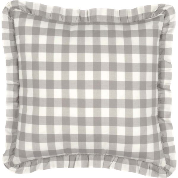 VHC-40455 - Annie Buffalo Grey Check Fabric Pillow 18x18