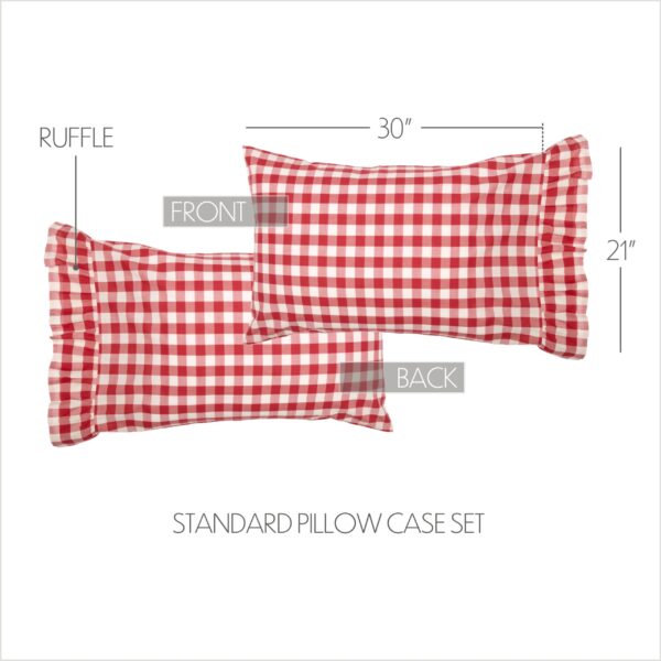 VHC-51765 - Annie Buffalo Red Check Standard Pillow Case Set of 2 21x30+4