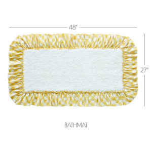 VHC-83362 - Annie Buffalo Yellow Check Bathmat 27x48