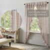 VHC-69942 - Annie Buffalo Portabella Check Ruffled Prairie Long Panel Set of 2 84x36x18