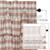 VHC-69942 - Annie Buffalo Portabella Check Ruffled Prairie Long Panel Set of 2 84x36x18
