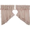 Annie Buffalo Portabella Check Ruffled Prairie Swag Set of 2 36x36x18 - Image 6