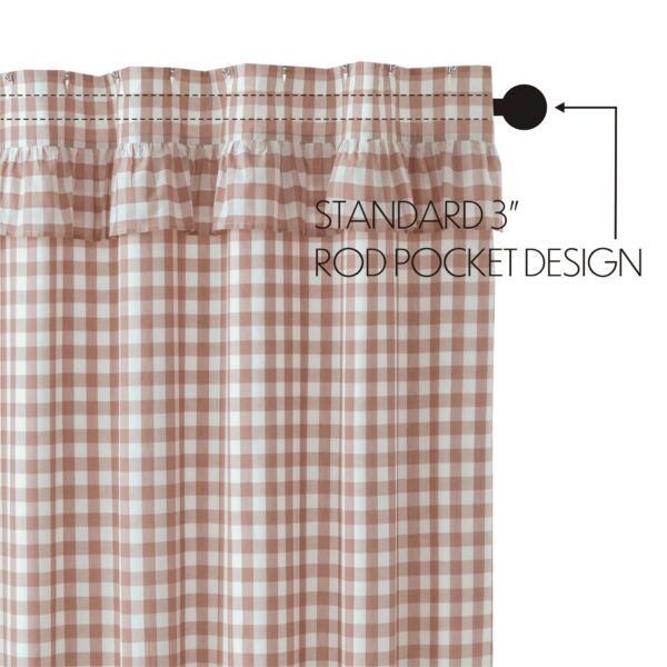 VHC-69950 - Annie Buffalo Portabella Check Ruffled Shower Curtain 72x72