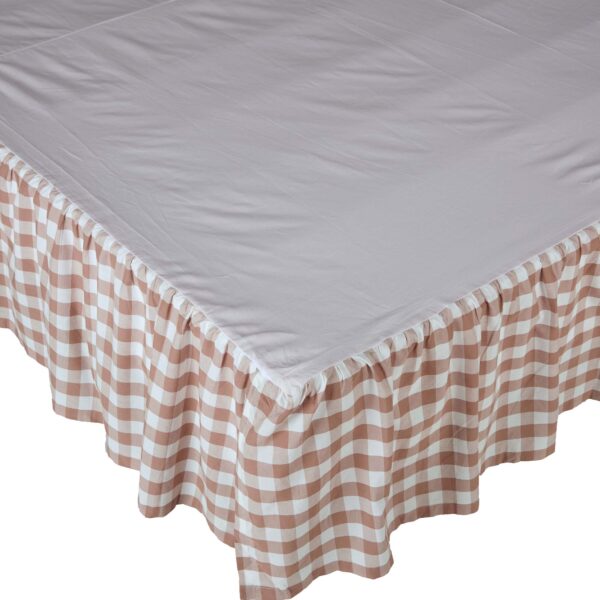 VHC-69922 - Annie Buffalo Portabella Check Twin Bed Skirt 39x76x16