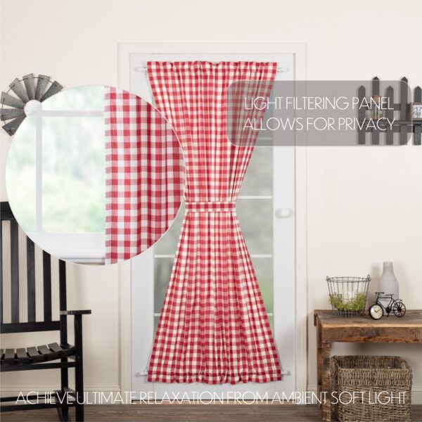 VHC-51124 - Annie Buffalo Red Check Door Panel 72x40