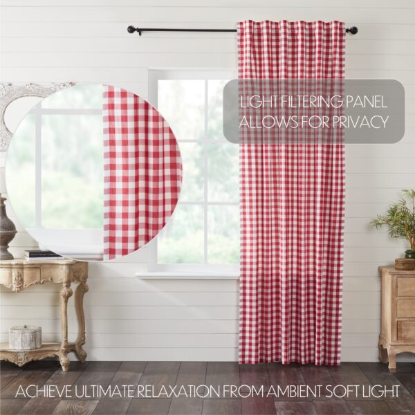 VHC-81293 - Annie Buffalo Red Check Panel 96x50