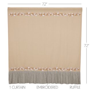 Farmhouse Ashmont Cotton Shower Curtain 72x72 by April & Olive
