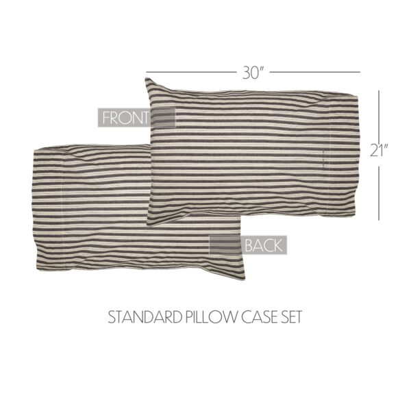 VHC-56632 - Ashmont Ticking Stripe Standard Pillow Case Set of 2 21x30