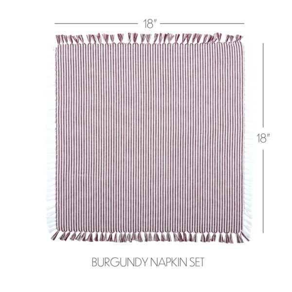 VHC-38550 - Ashton Burgundy Napkin Set of 6 18x18
