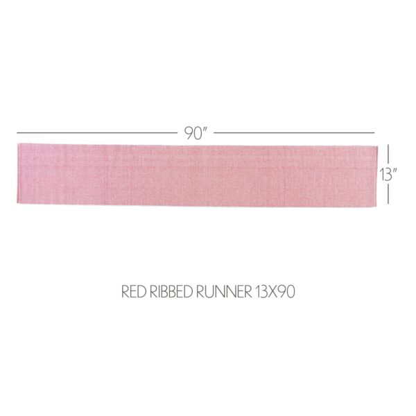 VHC-38563 - Ashton Red Ribbed Runner 13x90
