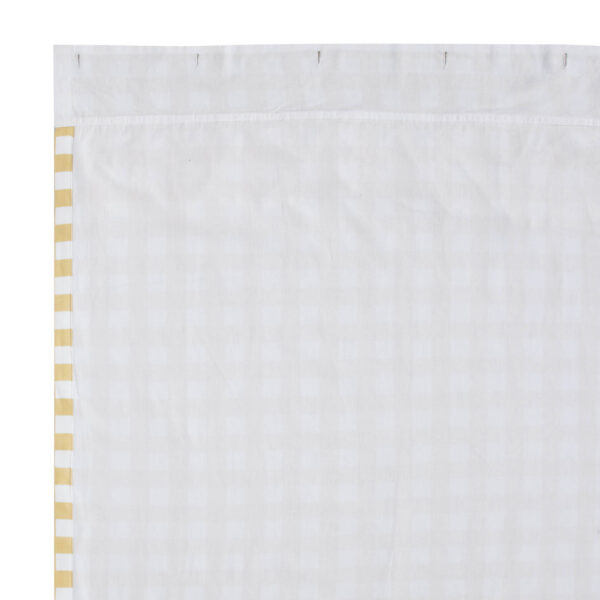Annie Buffalo Yellow Check Ruffled Shower Curtain 72x72 - Image 6