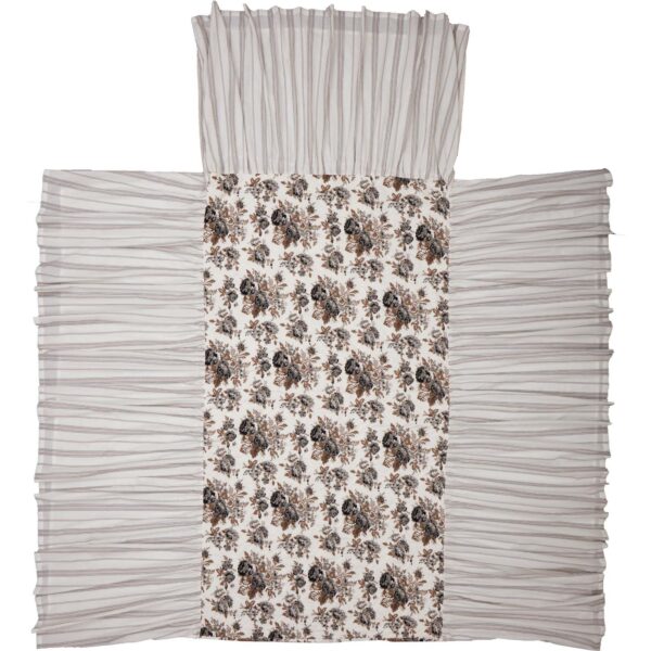 VHC-70013 - Annie Portabella Floral Ruffled Twin Coverlet 76x39+27