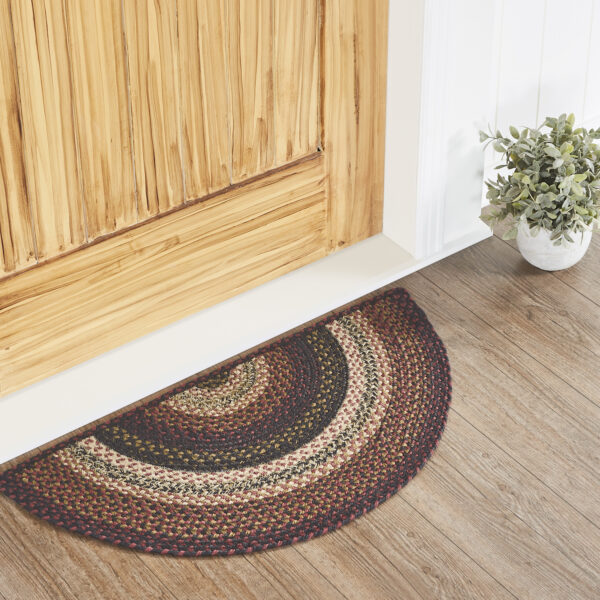 VHC-67029 - Beckham Jute Rug Half Circle w/ Pad 16.5x33