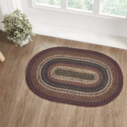Rustic Beckham Jute Rug Oval w/ Pad 20x30 by Oak & Asher