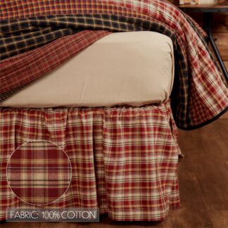 VHC-56635 - Beckham Plaid Queen Bed Skirt 60x80x16
