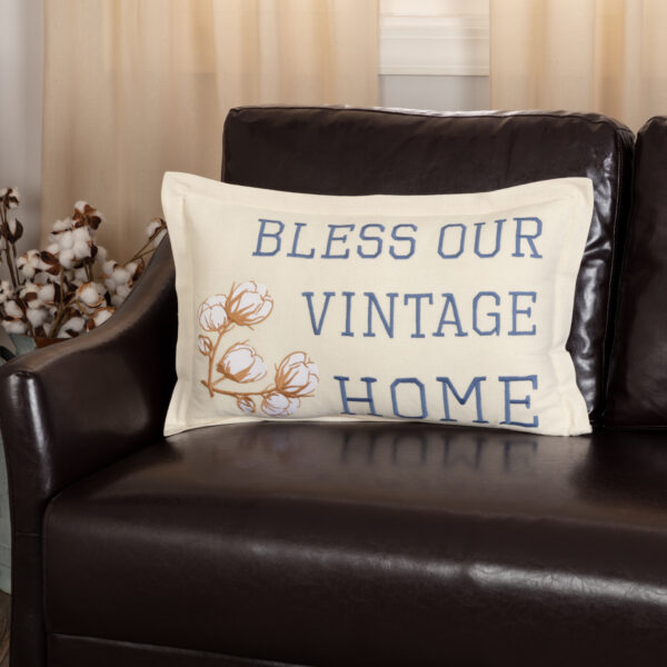 VHC-65273 - Ashmont Bless Our Vintage Home Pillow 14x22