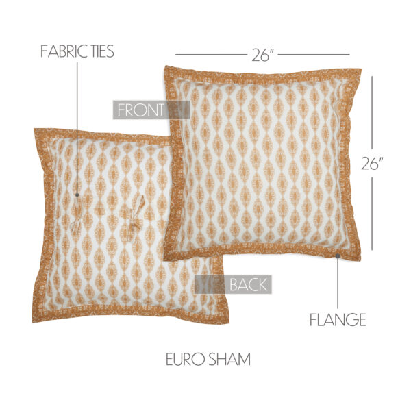 VHC-70038 - Avani Gold Fabric Euro Sham 26x26