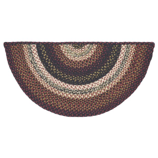 VHC-67029 - Beckham Jute Rug Half Circle w/ Pad 16.5x33