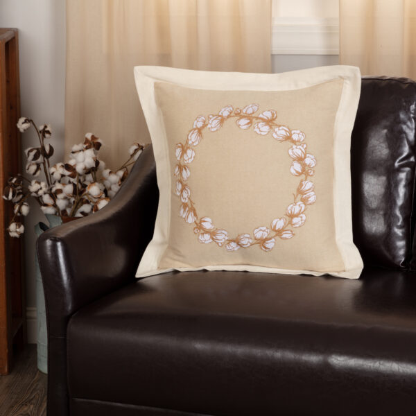 VHC-65271 - Ashmont Cotton Wreath Pillow 18x18