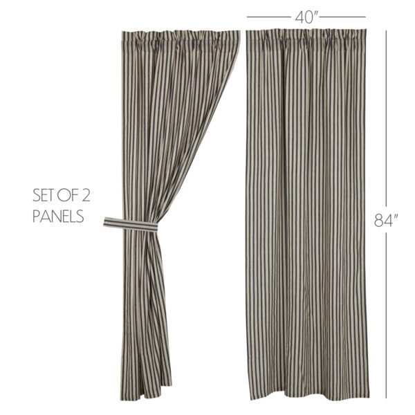 VHC-69954 - Ashmont Ticking Stripe Panel Set of 2 84x40