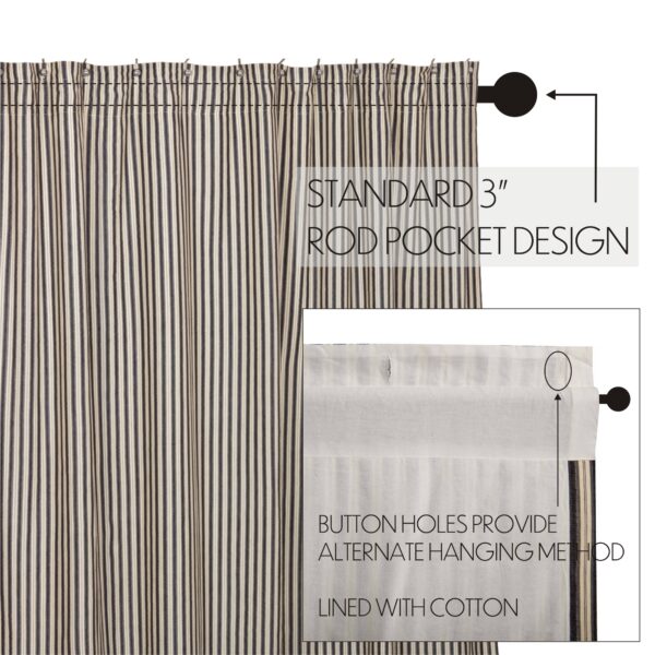 VHC-65276 - Ashmont Ticking Stripe Shower Curtain 72x72