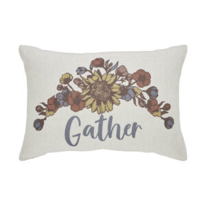 VHC-84056-Bountifall Floral Gather Pillow 9.5x14
