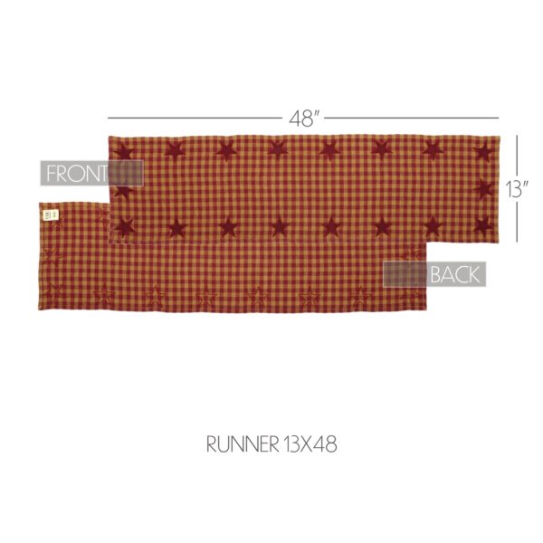 VHC-51157 - Burgundy Star Runner Woven 13x48