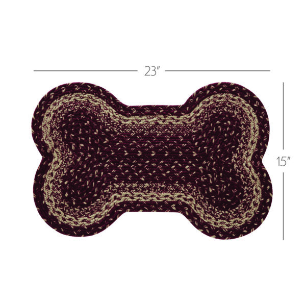 VHC-83585 - Burgundy Tan Indoor/Outdoor Medium Bone Rug 15x23