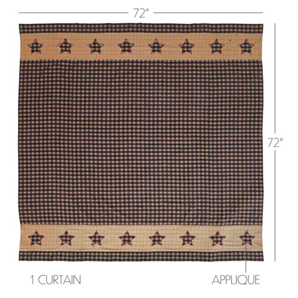 VHC-5931 - Bingham Star Shower Curtain 72x72