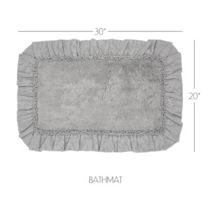 VHC-80272 - Burlap Dove Grey Bathmat 20x30