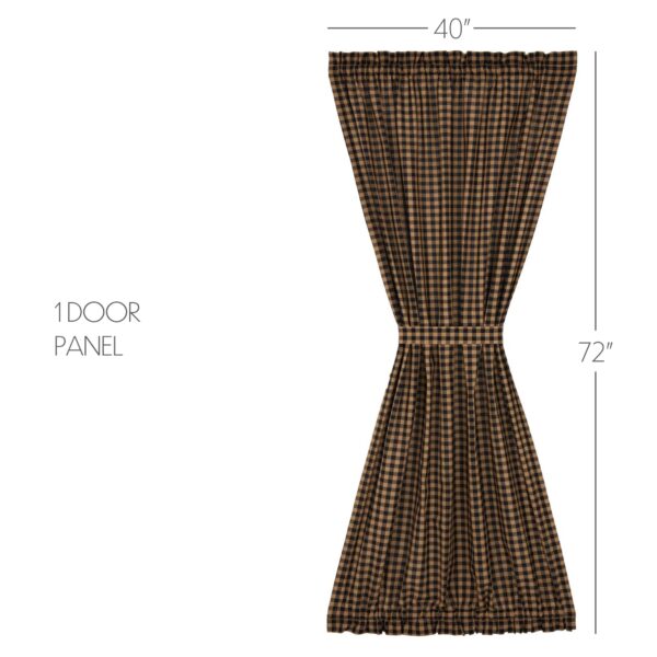 VHC-51135 - Black Check Door Panel 72x40