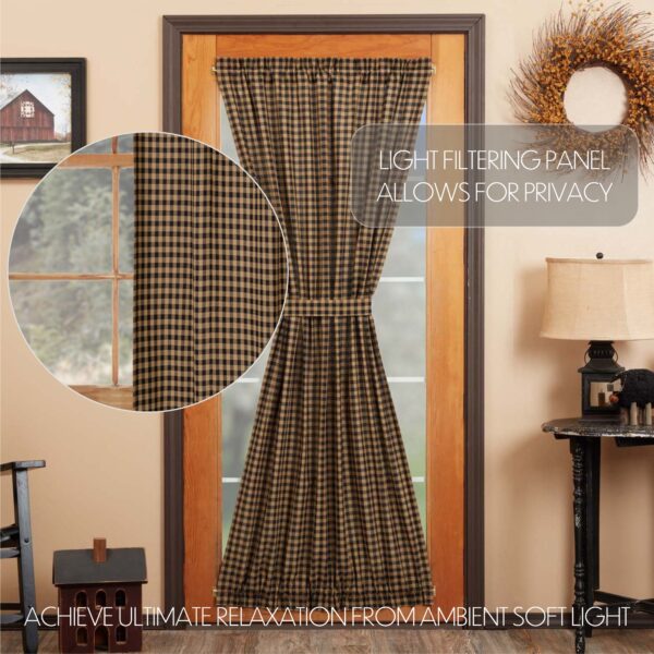 VHC-51135 - Black Check Door Panel 72x40